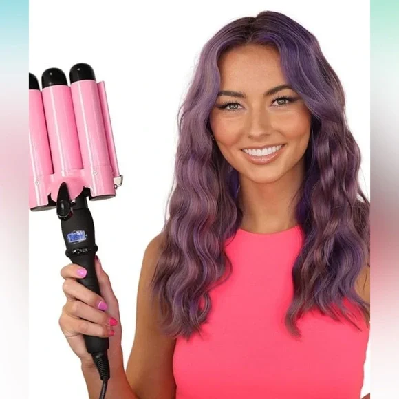 Trademark Beauty Three Barrel Hair Waver, Curling Iron Jumbo